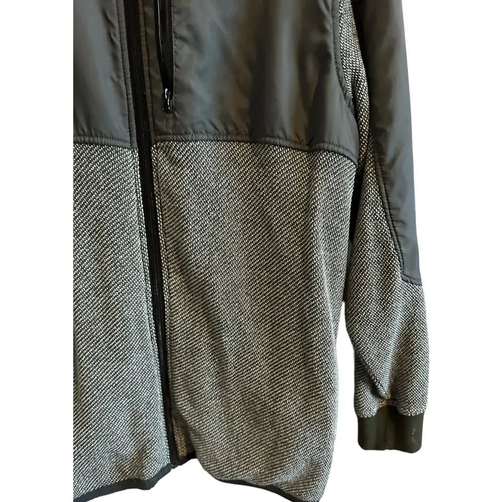 Unionbay Men's Medium Gray Long Sleeve Zip Up Lightweight Cotton Blend Jacket
